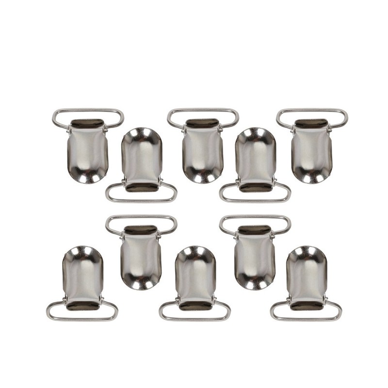 Andux 25 pc Pacifier Suspender Clips for Making Pacifier Holders