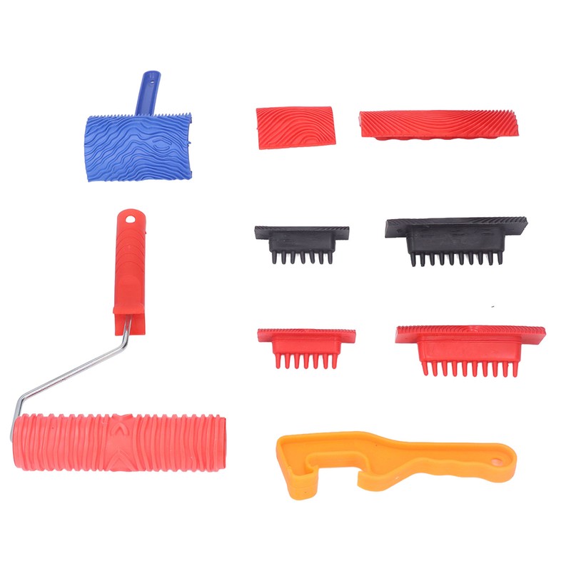 Wood Grain Tool Graining Pattern Painting Roller Home Decoration Set