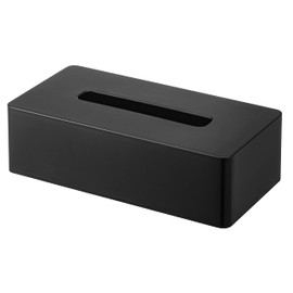 Yamazaki 5584 Tissue Case, Regular Size, Black, Approx. W 10.2 x D 5.1 x H 3.0 inches (26 x 13 x 7.5 cm), Tower, Conceals Package, Tissue Cover