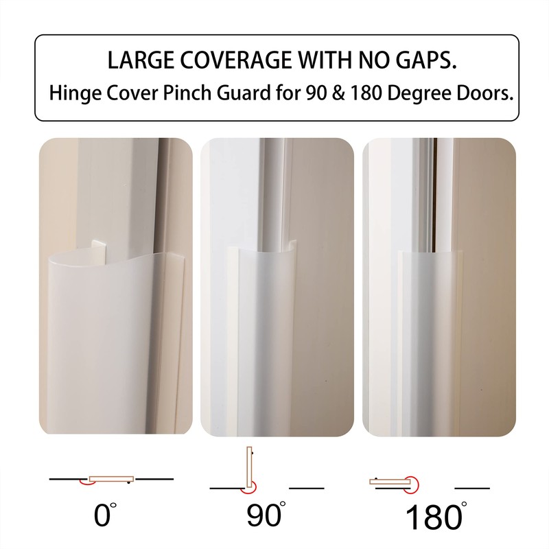 2PCS Child Proofing Door Finger Pinch Protector Clear Door Jam