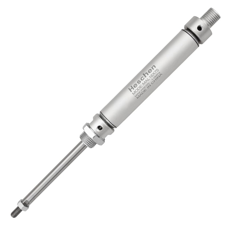 Heschen Pneumatic Slim Air Cylinder MAL 16-75 M5 Port 16mm