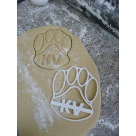 AJT KVHS KANKAKEE VALLEY COUGAR KV PAW MASCOT SPORT LOGO SPECIAL COOKIE CUTTER PR314