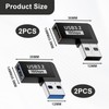 4 x USB Angled Connector 90 Degree USB 3.2 Angle