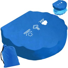 XIEXIESHER Sandpit Shell Cover, Blue, Round, 100 cm Tarpaulin, Sand Shells for Children, Small Sand Shell Tarpaulin