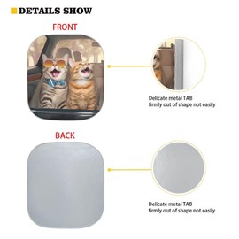 Coldinair Cat Driving a Car Windshield Sun Shade 2pcs Car Windshield Sunshade Foldable Sun Visor for Front Window Funny Car Accessories Sun Cover for Car Windshield