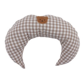 Moon Shaped Pillow Soft Skin Friendly Cotton Moon Shaped Wide Application Nursing Pillow for Newborn Infant Toddler