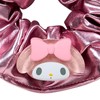 Sanrio 159361 Scrunchie My Melody Polyester, ABS Metallic Fabric, For