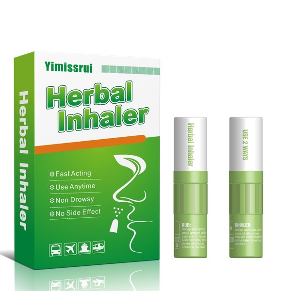 Yimissrui Yimissrui Nausea Relief Herbal Inhaler - Instant Motion Sickness,