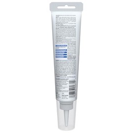 GE Advanced - Calafaté de silicona para ventana y puerta, color blanco, tubo de 3.8 onzas líquidas, 1 paquete - Sellador de silicona 100% impermeable, 5 veces más fuerte, a prueba de congelación y sol