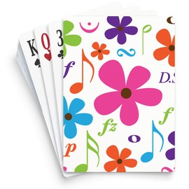 CafePress Music Funky Flower Standard Size Playing Cards