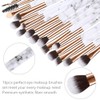 Eye Makeup Brushes Set DUAIU 16Pcs Eyeshadow brushes Premium Synthetic