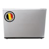 2 x Belgium Vinyl Sticker Decal Bike Laptop Car Travel