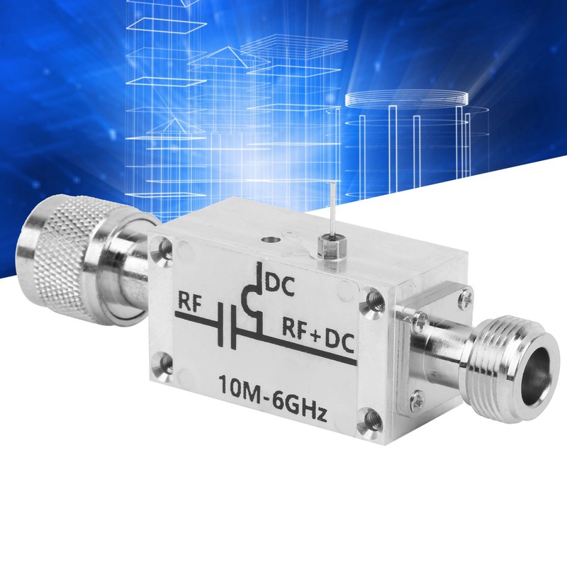 RF Broadband Amplifier Module Aluminium Alloy Bias Tee DC Blocker