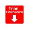 Fire Extinguisher Aluminum Metal 12x12 Sign Fire Fighter Emergency
