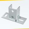 4 Pack U Post Base for 1-5/8" Single Strut Channel,