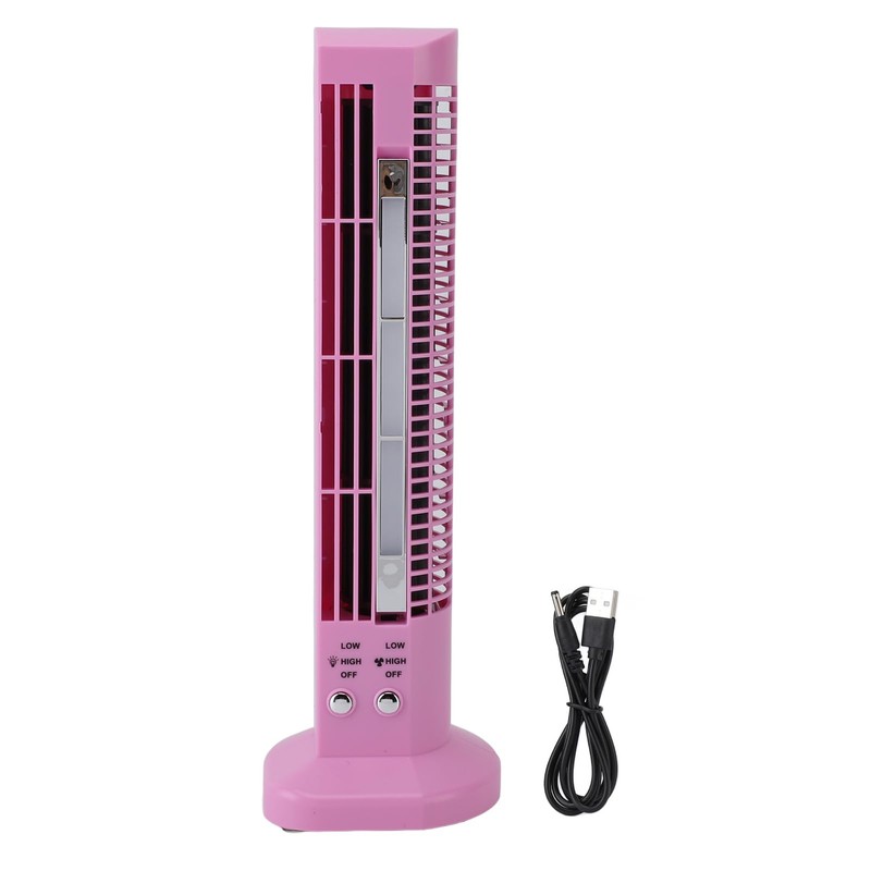 Generic Desktop Tower Fan, Small Portable Bladeless Quiet Personal Fan
