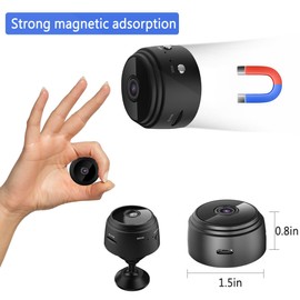 WiFi Camera Night Vision - Motion Detection Nanny Camera - Small Wireless Cam for Pet/Nanny Monitor Pan/Motion Detection - HD 1080P