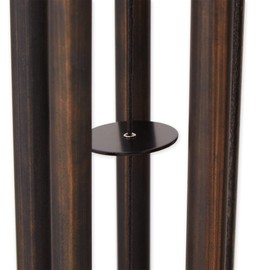 Accent Plus Iron Weathervane Windchime, Outdoor Chimes for Yard & Garden, 45x11.75x7, Copper Rooster