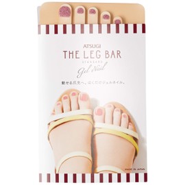 Atsugi FP16900 Women's Stockings, The Leg Bara Gel Nail Stockings, Lame Nail Style, beige/pink