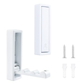 MOROBOR 2pcs Square Folding Wall Hook Non-Slip Heavy Duty Foldable Coat Hook Zinc Alloy Wall Hanger Retractable Support Hooks for Hanging Coat Bags Backpack Towel(White)