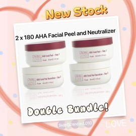 Nuskin 2xNu Skin 180 AHA Facial Peel & Neutralizer Anti-Aging 2-Step Kit 18Pads Nuskin