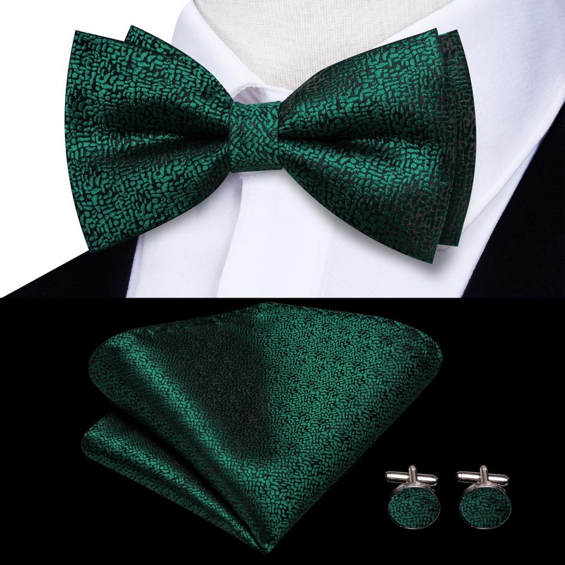 Dubulle Mens Clips Suspenders and Pretied Bowtie Set Y Shape