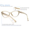 MODFANS - Gafas de lectura progresivas multifocales 1.5 Cateye, anteojos