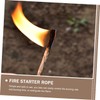 MERRYHAPY 2 Pack Survival Fire Starter Rope Wick Handheld Wick