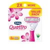 Schick Quattro Womens Razor for Shaving Refllls, Razors for Women