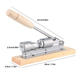 VIFERR Stainless Steel Nutcracker Mechanical Nutcracker Nut Opener with Wood Grain for Almonds, Hazelnuts, Walnuts and Other Nuts