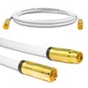 Sterndiscount 0.5 m TV Antenna Cable IEC Connection Cable Coaxial