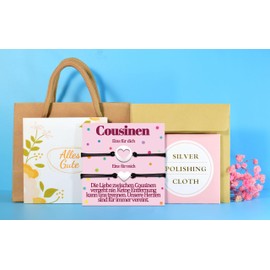 Cousin Gift for 2 3 4 Cousins Bracelet Gifts Cousin Bracelets Gift for Birthday Gift Ideas Heart Guardian Angel Christmas Jewellery Women Jewellery Set Women's Cousin Bracelet Meaningful, Stainless