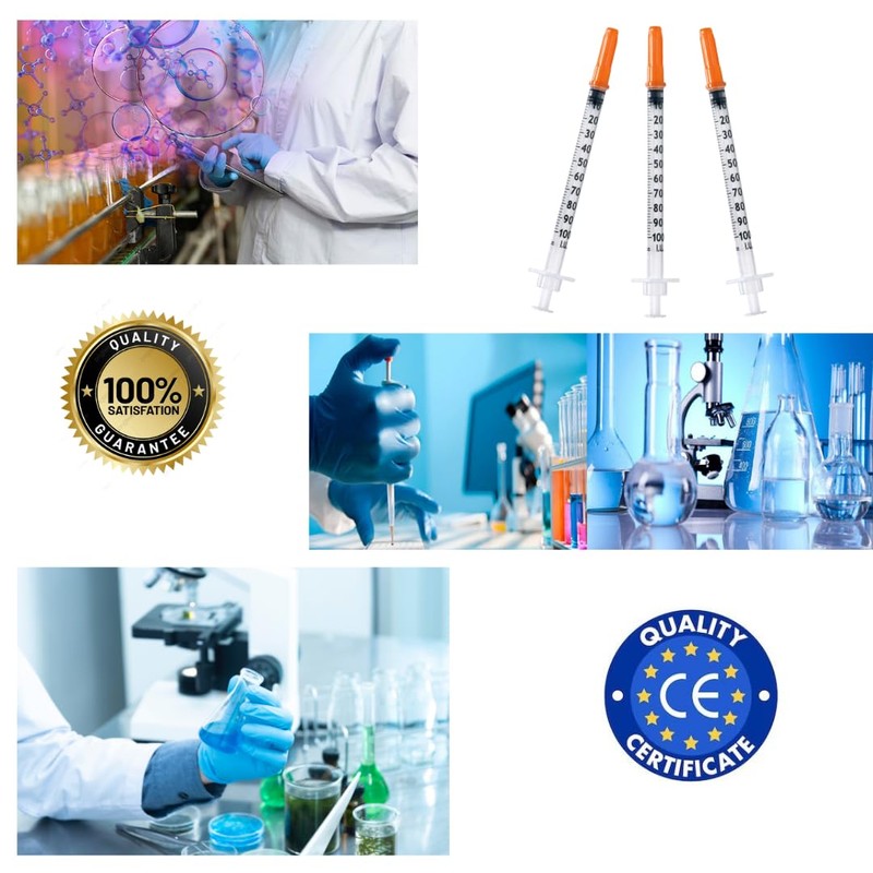 Pack of 20pcs 1ml/cc Plastic Tube 27G (0.4 x 12.7mm)