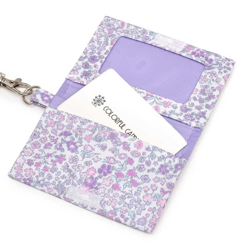COLORFUL CANDY STYLE PASS CASE PET FLORAL MIST