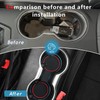 Auovo 3D Cup Holder Insert Coaster for Ford Mustang Accessories