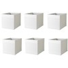 Ikea Drona Box (White, 6 Pack (L:15" x W:13" x