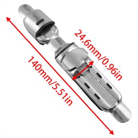 zutisay Adjustable Fishing Reel Seat Plate Fishing Reel Seat Reel Seat for All Kinds of Fishing Rods (S7) 2PCS