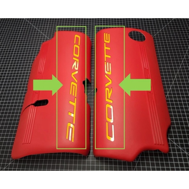 UNDERGROUND DESIGNS CORVETTE Decal Letter Inlays For C5 Fuel Rail