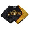Ring to Cage Muay Thai Shorts - Black/Gold (Medium)