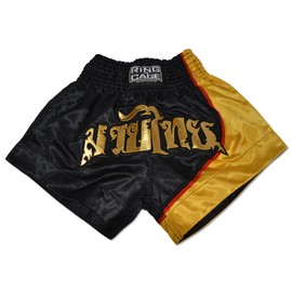 Ring to Cage Muay Thai Shorts - Black/Gold (Medium)