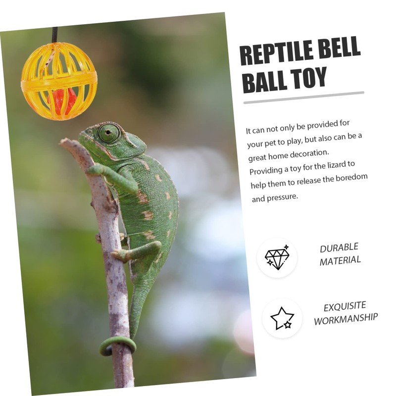 Sosoport Compact Reptile Bell Balls 7 Pack Sucker Toys for