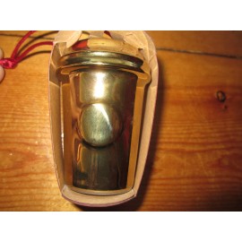 STARBUCKS GOLD CERAMIC COFFEE MOCHA TO-GO CUP 2014 CHRISTMAS HOLIDAY ORNAMENT