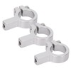 3Pcs Tube Clamp Hub Aluminum Shaft Clamping M4 Thread Mounting
