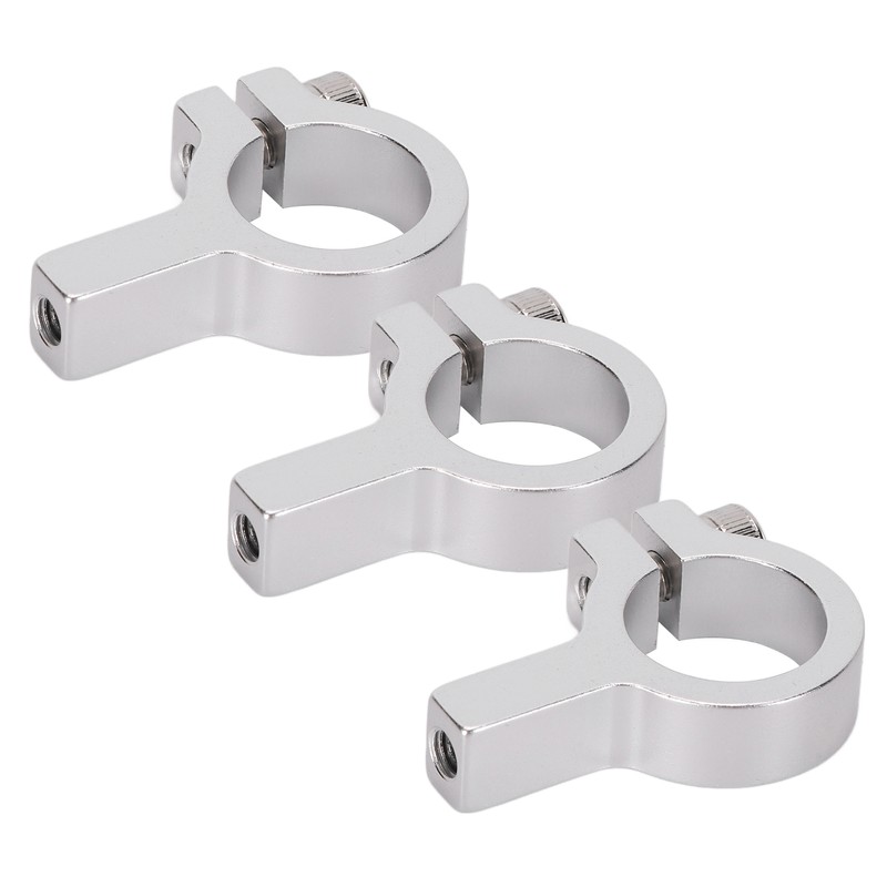 3Pcs Tube Clamp Hub Aluminum Shaft Clamping M4 Thread Mounting