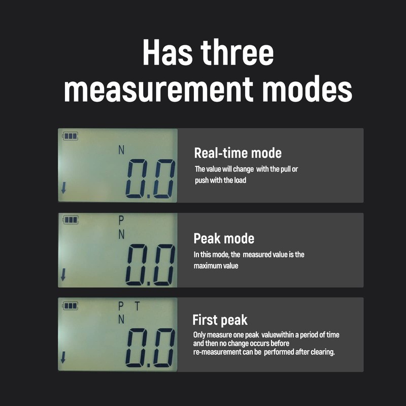 HOJILA 500N Digital Force Gauge Push and Pull Tester Meter