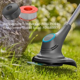 mzoLife Strimmer Spool Compatible with Bosch ART 23 26 30 Combitrim Easytrim Strimmer, 1.6mm x 8M Pro-Tap Automatic Spool Line with F016800175 Cover