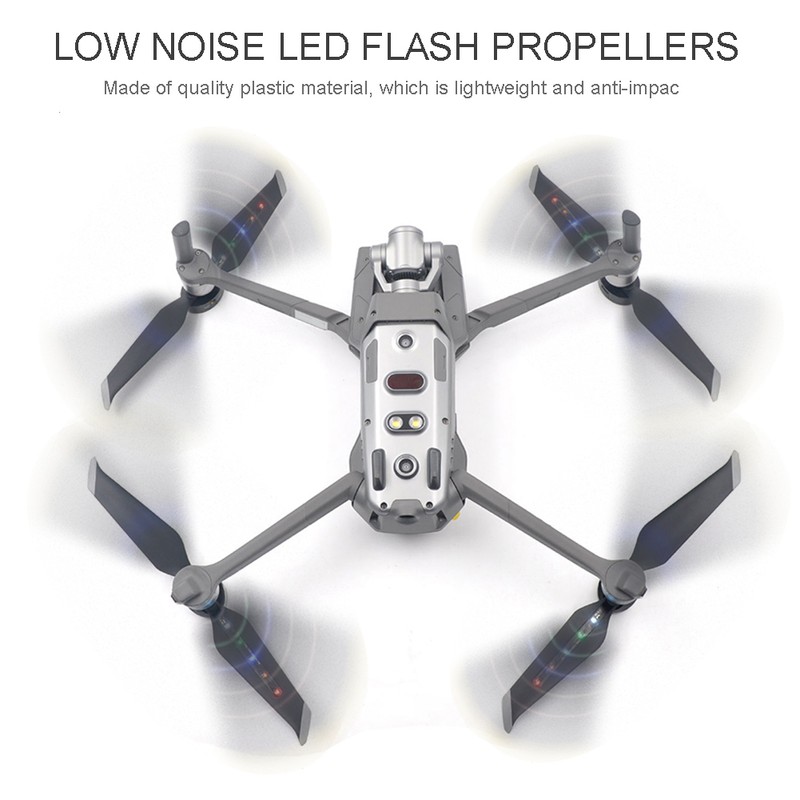 8743 Rechargeable Low Noise LED Flash Night Flight Propellers for