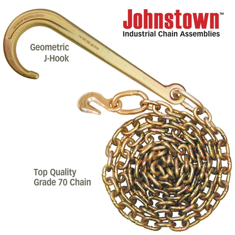VULCAN Tow Chain with 15 Inch Forged J Hook and