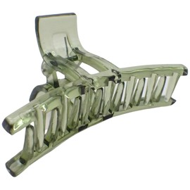 Topkids Accessories Curve Hair Claw Clips for Women and Girls, Hair Accessories for Women, Large Hair clips, Hair Styling Tools, Hair Clips Women, Large Claw clips (Green)