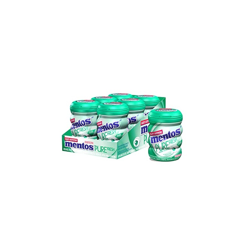 Mentos Pure Spearmint Gum 6 × 32 pieces
